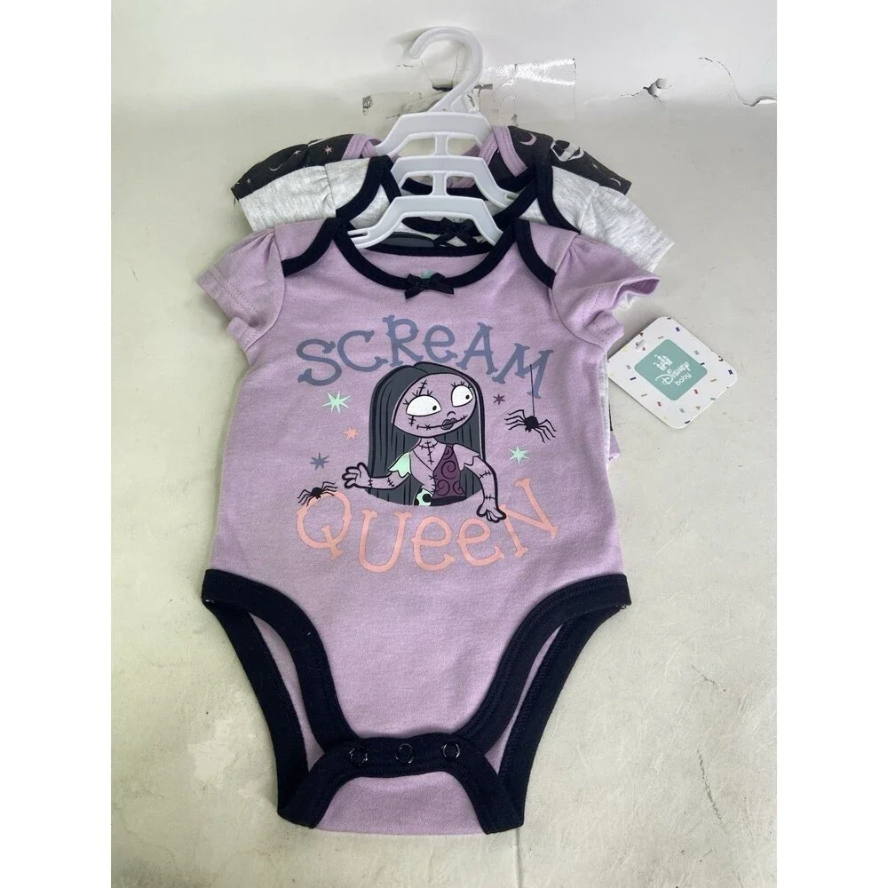 Disney Baby The Nightmare Before Christmas 3 Piece Bodysuit Set Girls 6 Months